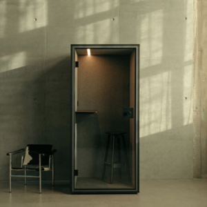 Cabina acústica Berlin Acoustics individual para oficina moderna