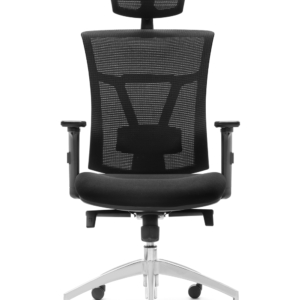 SILLA ANKARA ERGONÓMICA NEGRA CON CABECERO