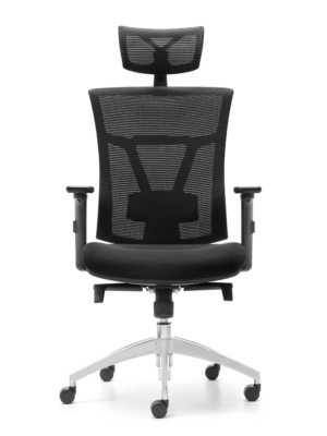 SILLA ANKARA ERGONÓMICA NEGRA CON CABECERO