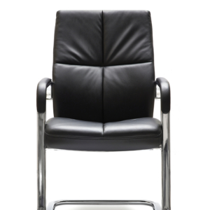 SILLON DUBLIN RESPALDO BAJO PATIN NEGRO