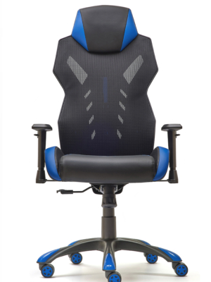 SILLA GAMING GALAXY AZUL-NEGRA. BRAZOS REGULABLES EN ALTURA.