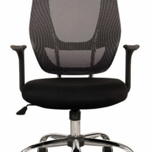 SILLA GÉNOVA GIRATORIA NEGRA