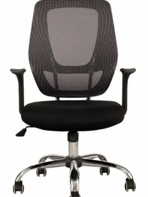 SILLA GÉNOVA GIRATORIA NEGRA